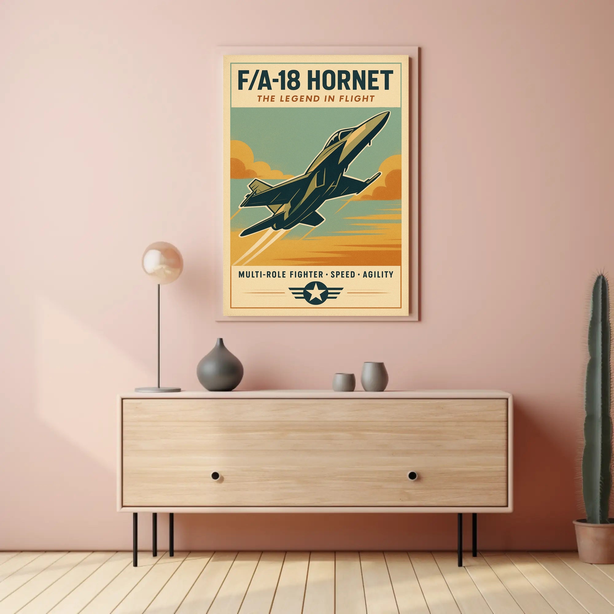 FA-18 Hornet The Legend in Flight Poster PosterGoat