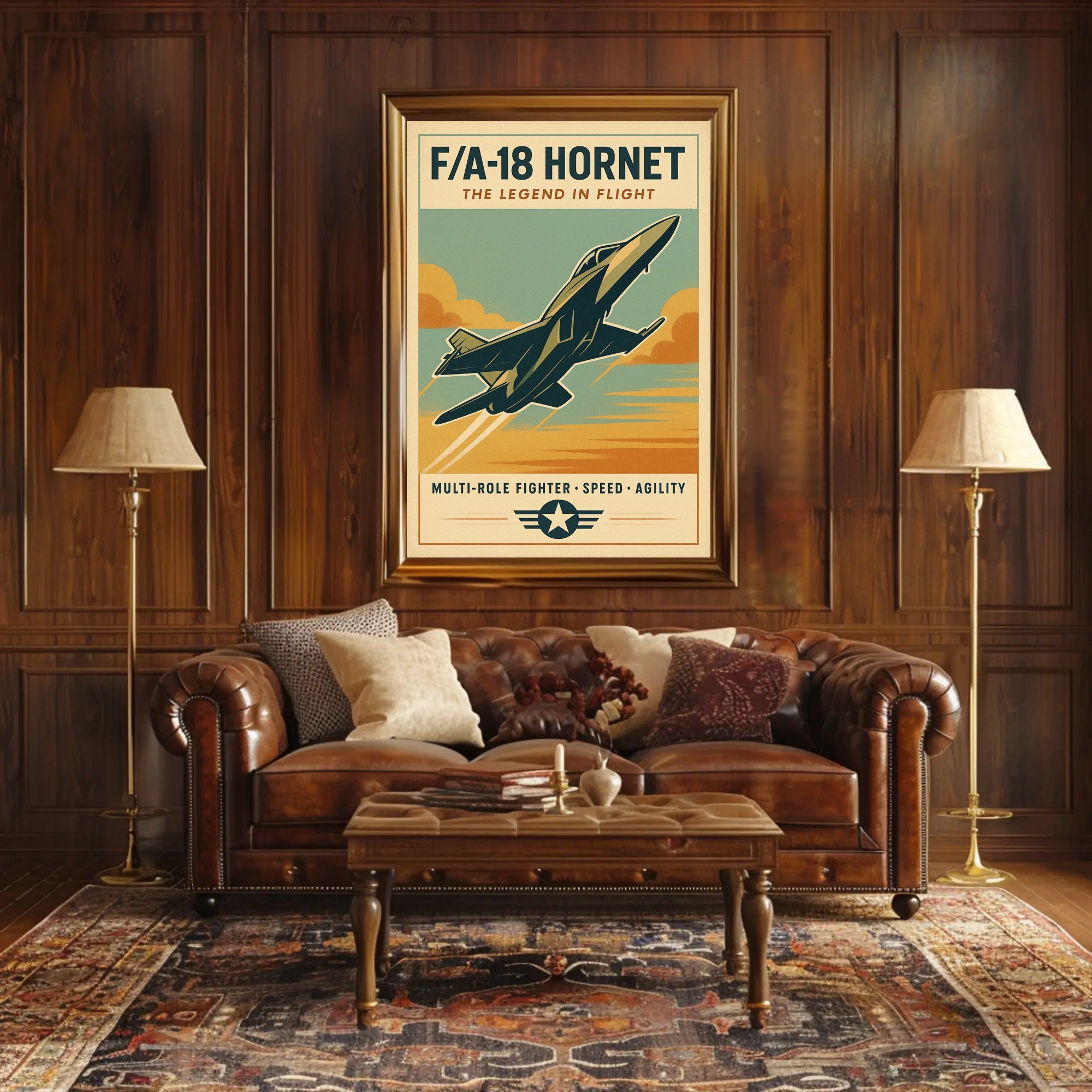 FA-18 Hornet The Legend in Flight Poster PosterGoat