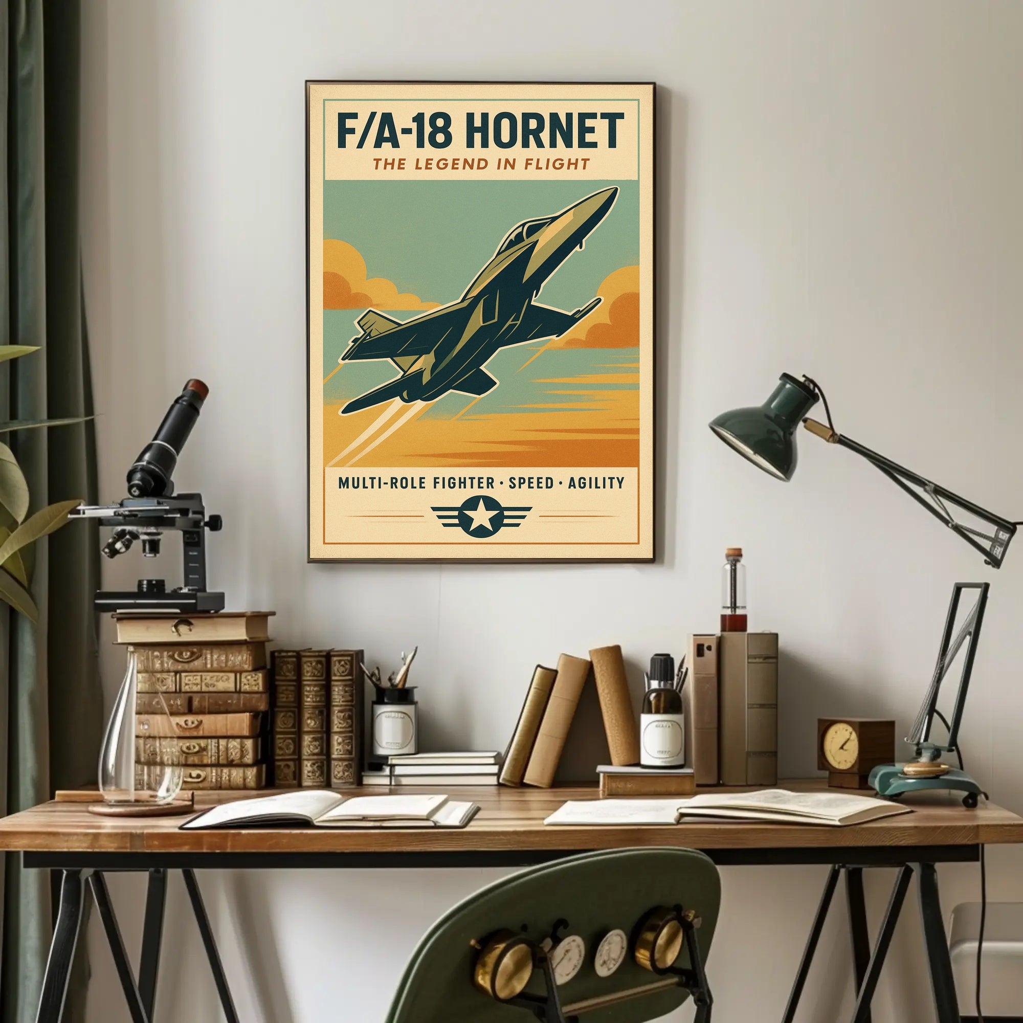 FA-18 Hornet The Legend in Flight Poster PosterGoat