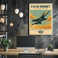 FA-18 Hornet The Legend in Flight Poster PosterGoat