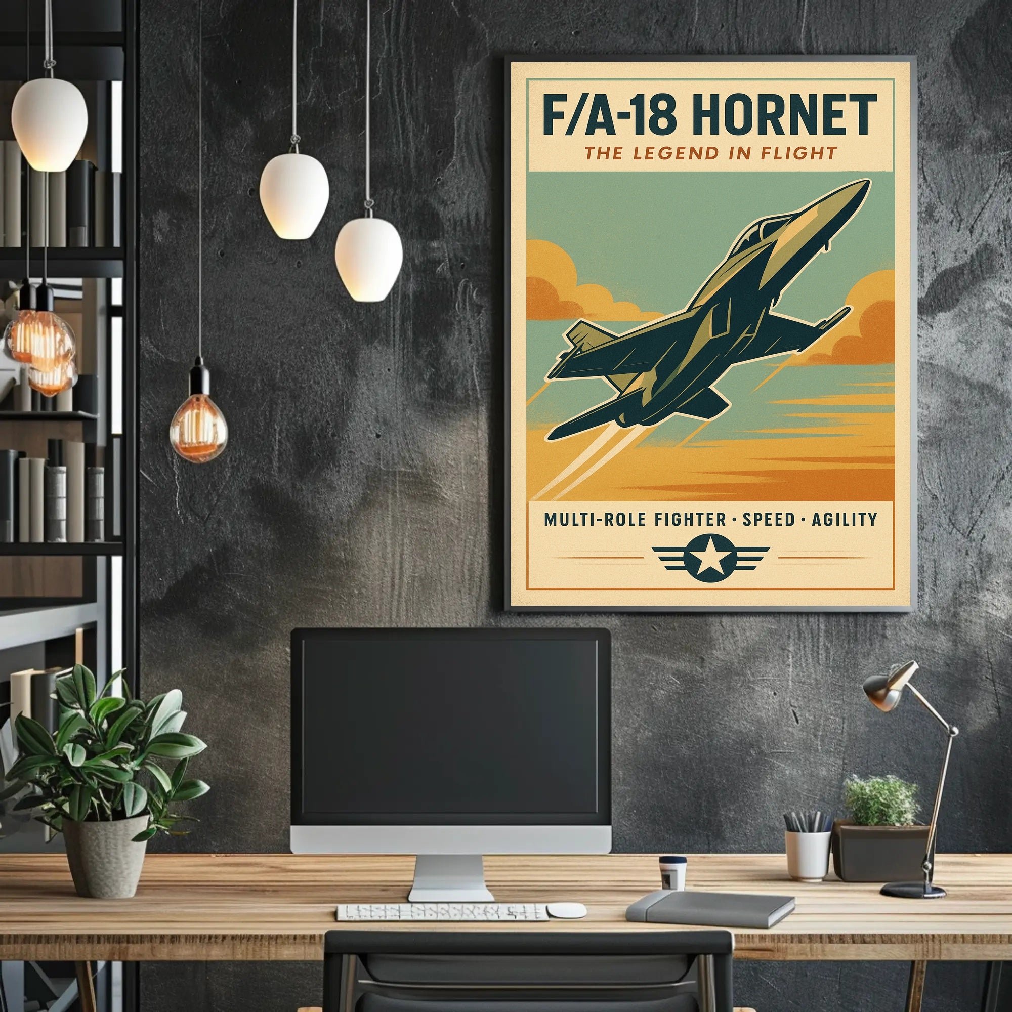 FA-18 Hornet The Legend in Flight Poster PosterGoat