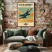 FA-18 Hornet The Legend in Flight Poster PosterGoat