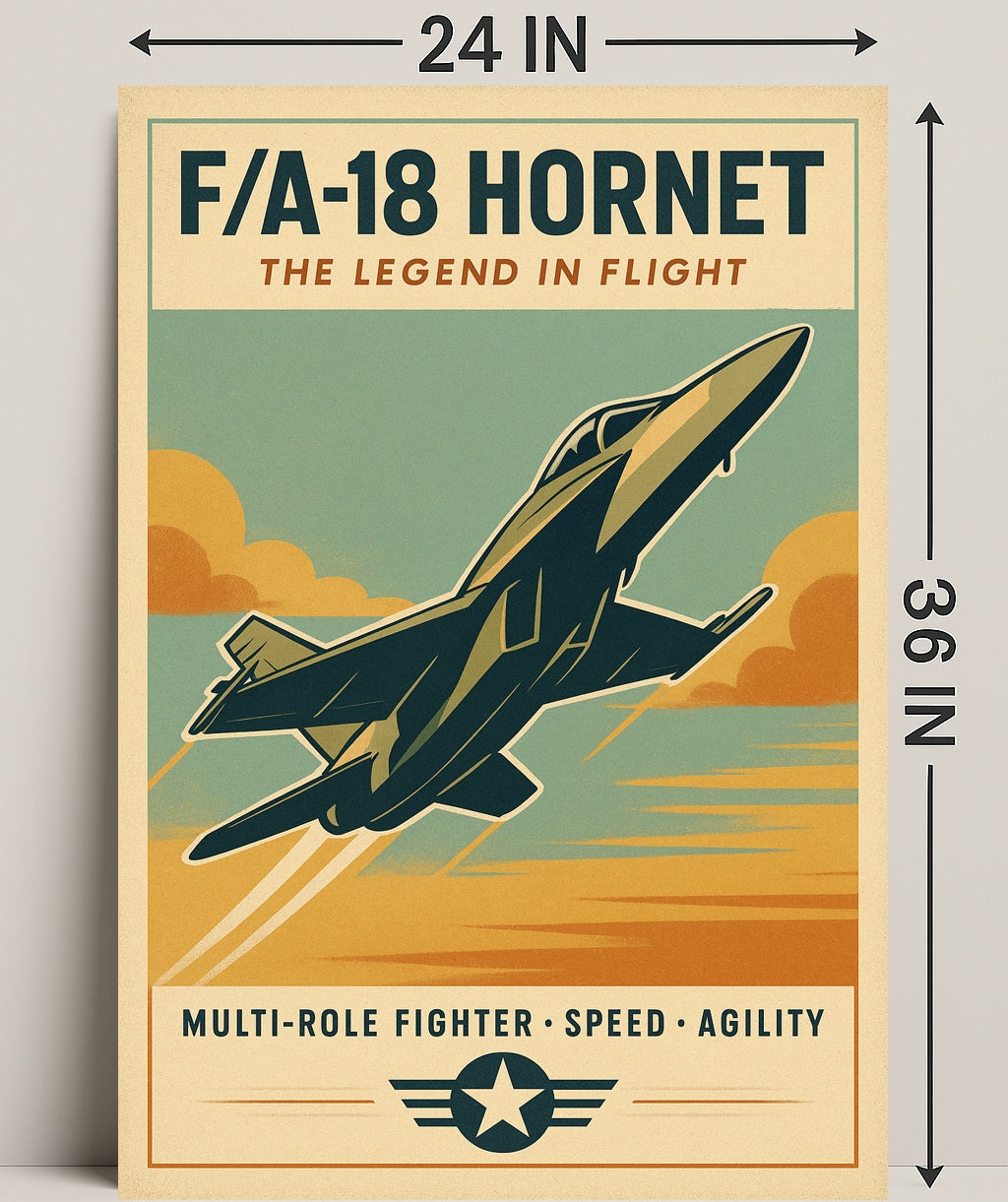 FA-18 Hornet The Legend in Flight Poster PosterGoat