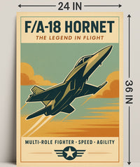 FA-18 Hornet The Legend in Flight Poster PosterGoat
