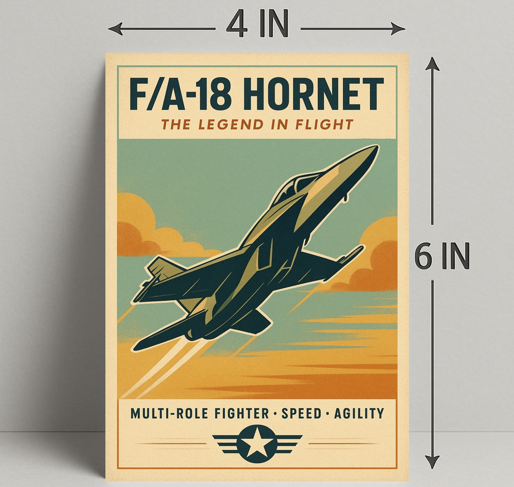 FA-18 Hornet The Legend in Flight Poster PosterGoat