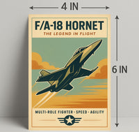 FA-18 Hornet The Legend in Flight Poster PosterGoat