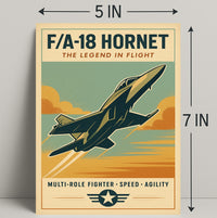 FA-18 Hornet The Legend in Flight Poster PosterGoat