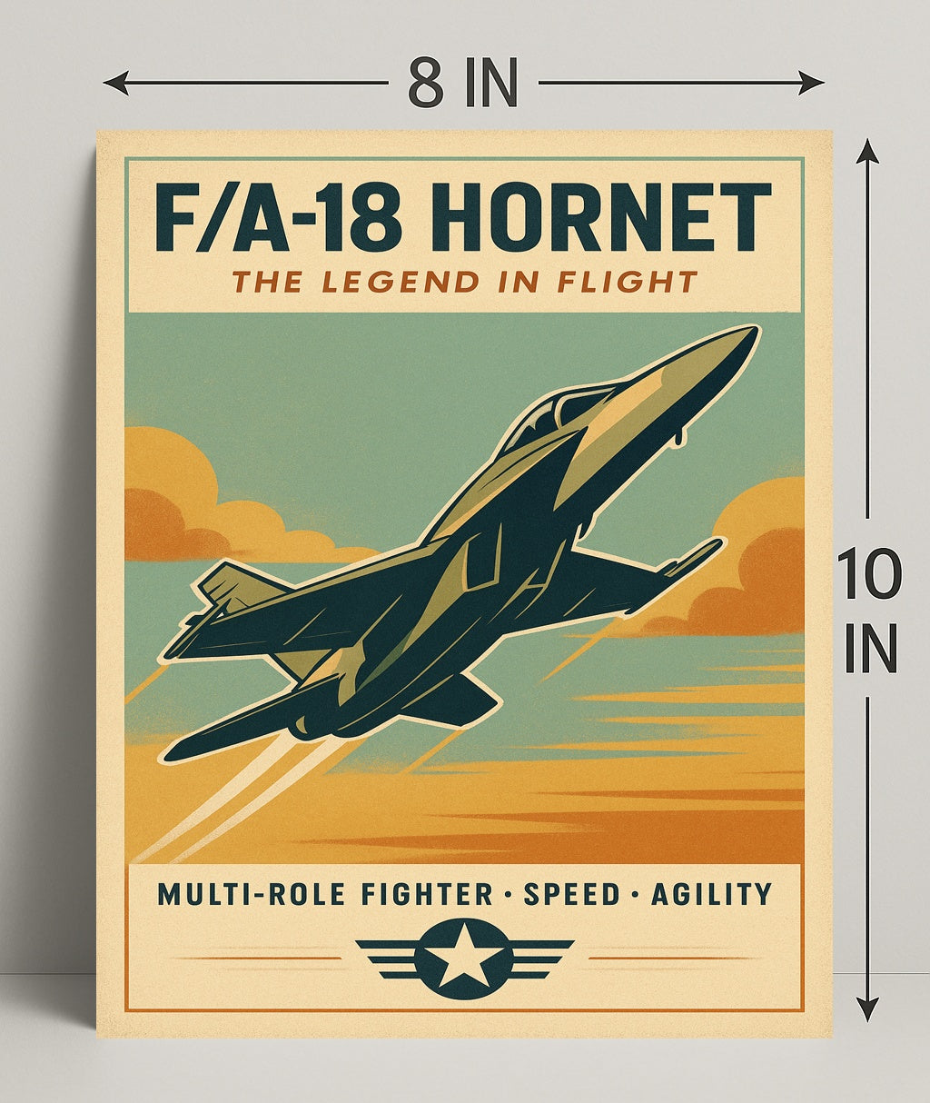 FA-18 Hornet The Legend in Flight Poster PosterGoat