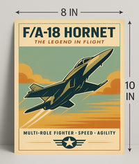 FA-18 Hornet The Legend in Flight Poster PosterGoat