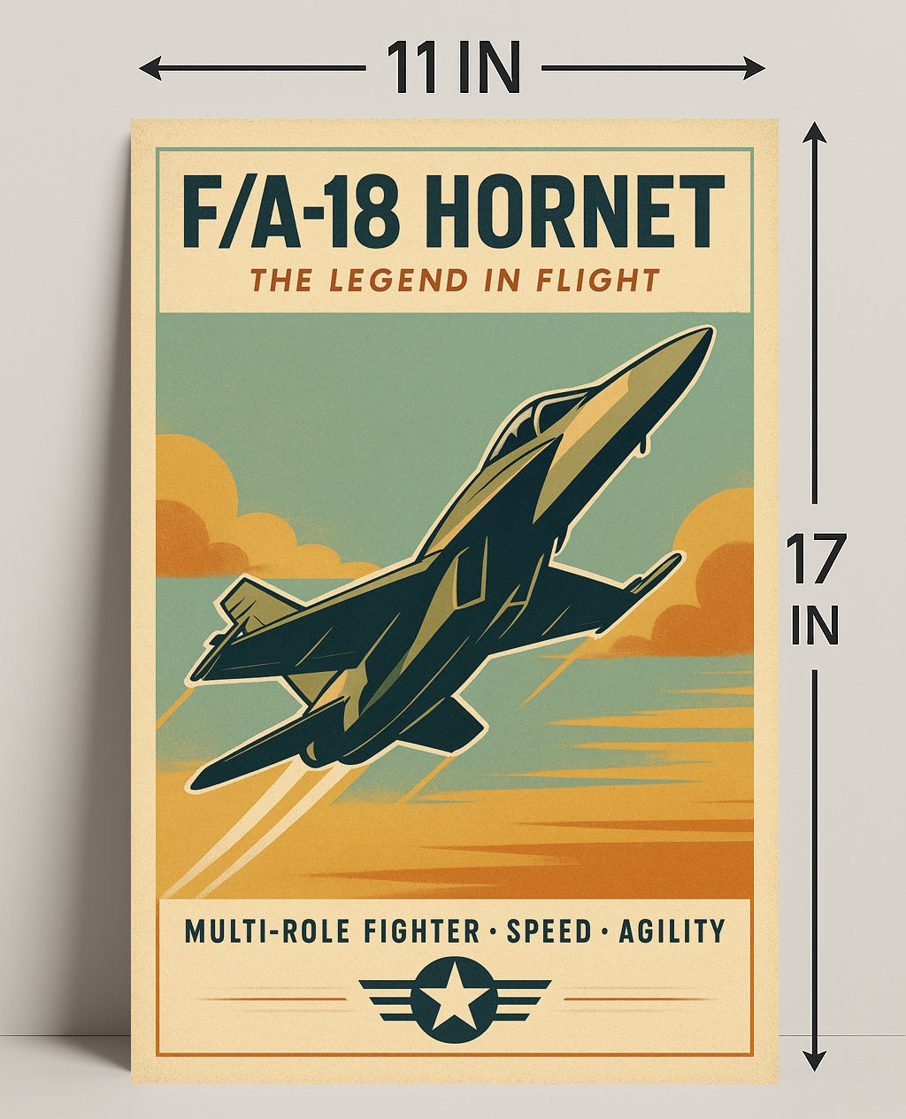 FA-18 Hornet The Legend in Flight Poster PosterGoat