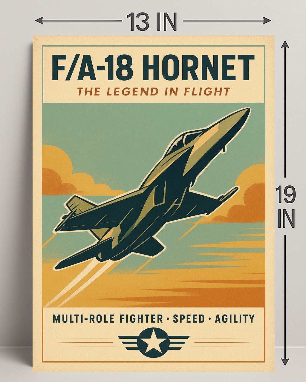 FA-18 Hornet The Legend in Flight Poster PosterGoat