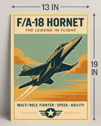 FA-18 Hornet The Legend in Flight Poster PosterGoat