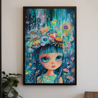 Fantastical Garden Pop Surrealism Art Poster PosterGoat