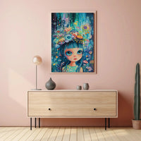 Fantastical Garden Pop Surrealism Art Poster PosterGoat