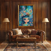 Fantastical Garden Pop Surrealism Art Poster PosterGoat