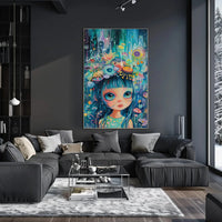 Fantastical Garden Pop Surrealism Art Poster PosterGoat