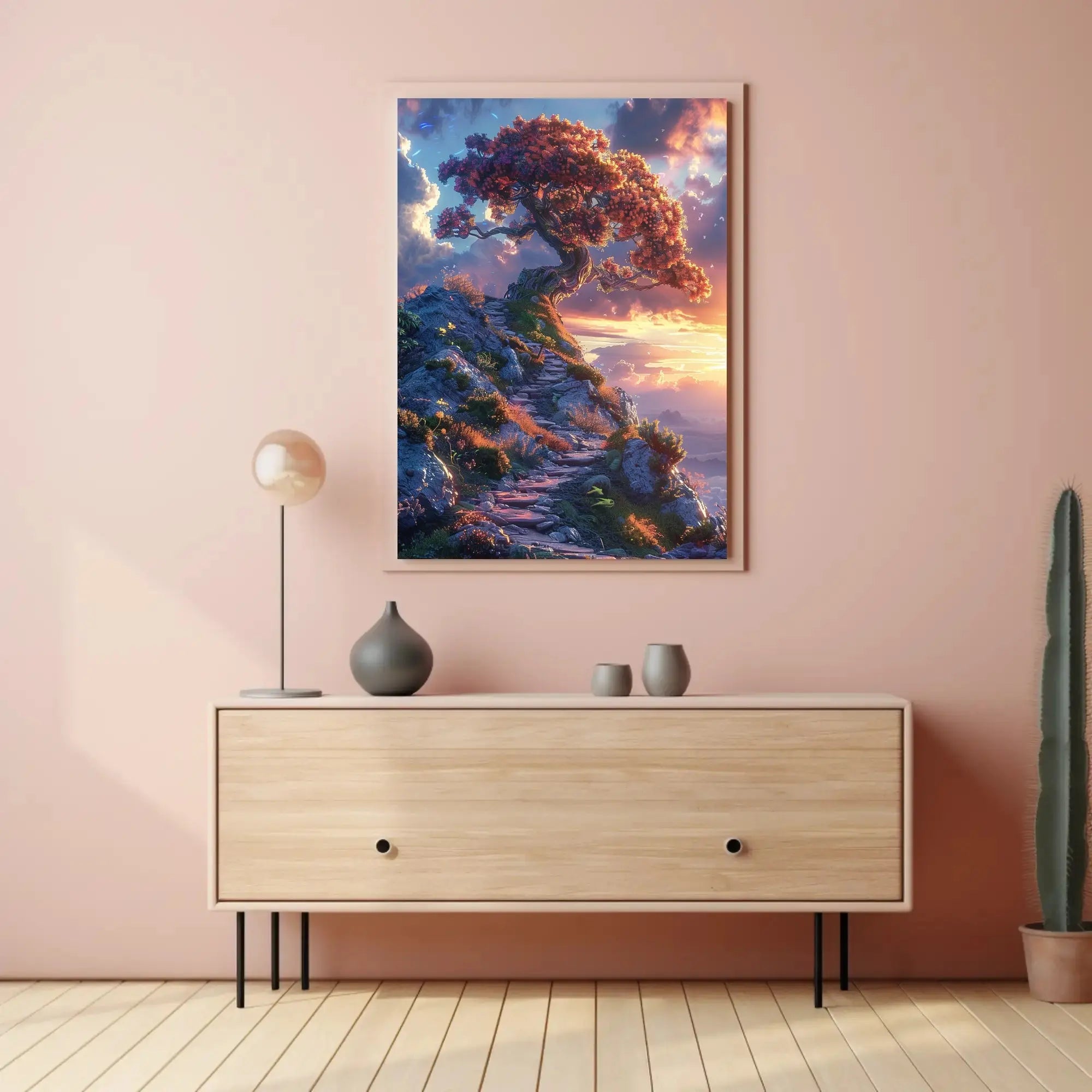 Fantastical Journey Enchanted Tree Abstract, Artistic, or Pop Culture Poster PosterGoat