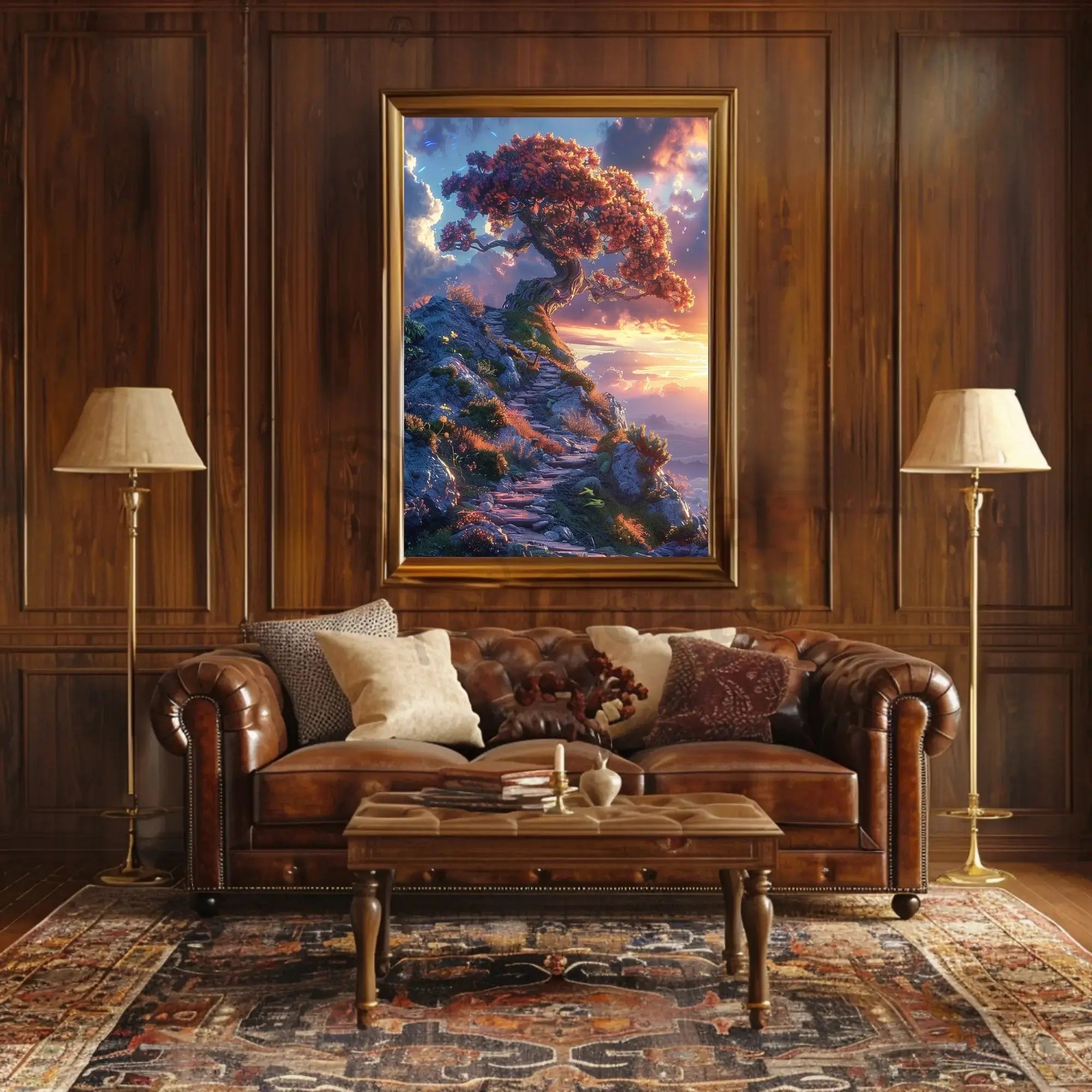 Fantastical Journey Enchanted Tree Abstract, Artistic, or Pop Culture Poster PosterGoat