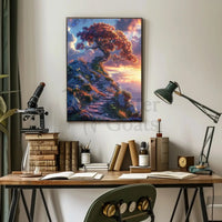 Fantastical Journey Enchanted Tree Abstract, Artistic, or Pop Culture Poster PosterGoat