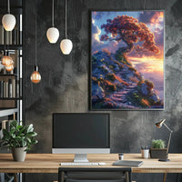 Fantastical Journey Enchanted Tree Abstract, Artistic, or Pop Culture Poster PosterGoat