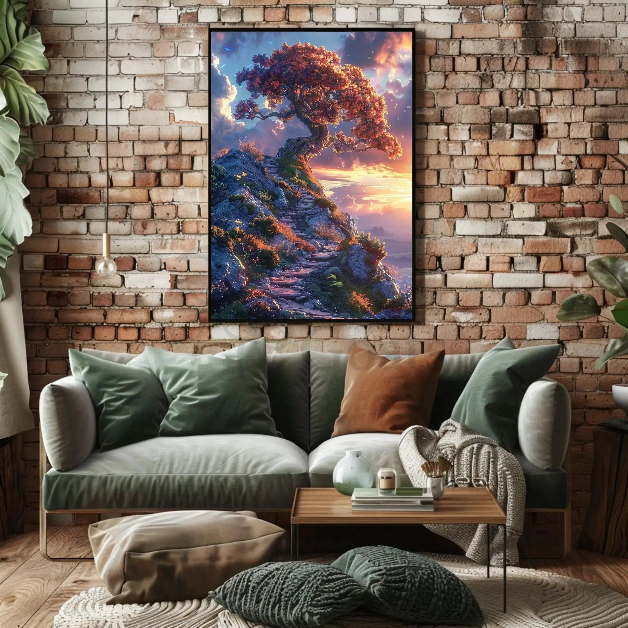 Fantastical Journey Enchanted Tree Abstract, Artistic, or Pop Culture Poster PosterGoat