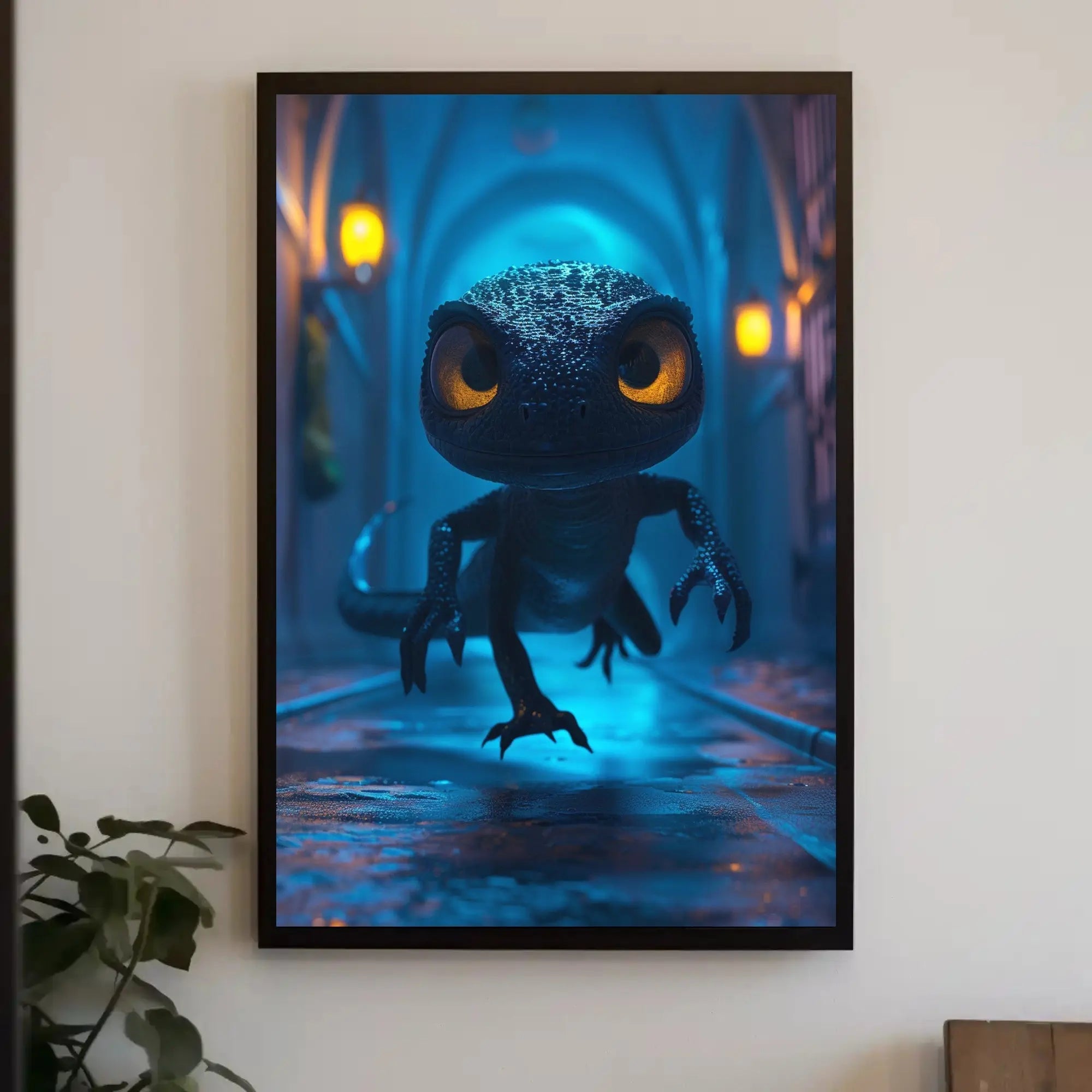 Fantasy Dragon Lizard Adventure Animal Poster PosterGoat