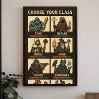 Fantasy RPG Characters: Medieval Adventure in Mythology Poster PosterGoat