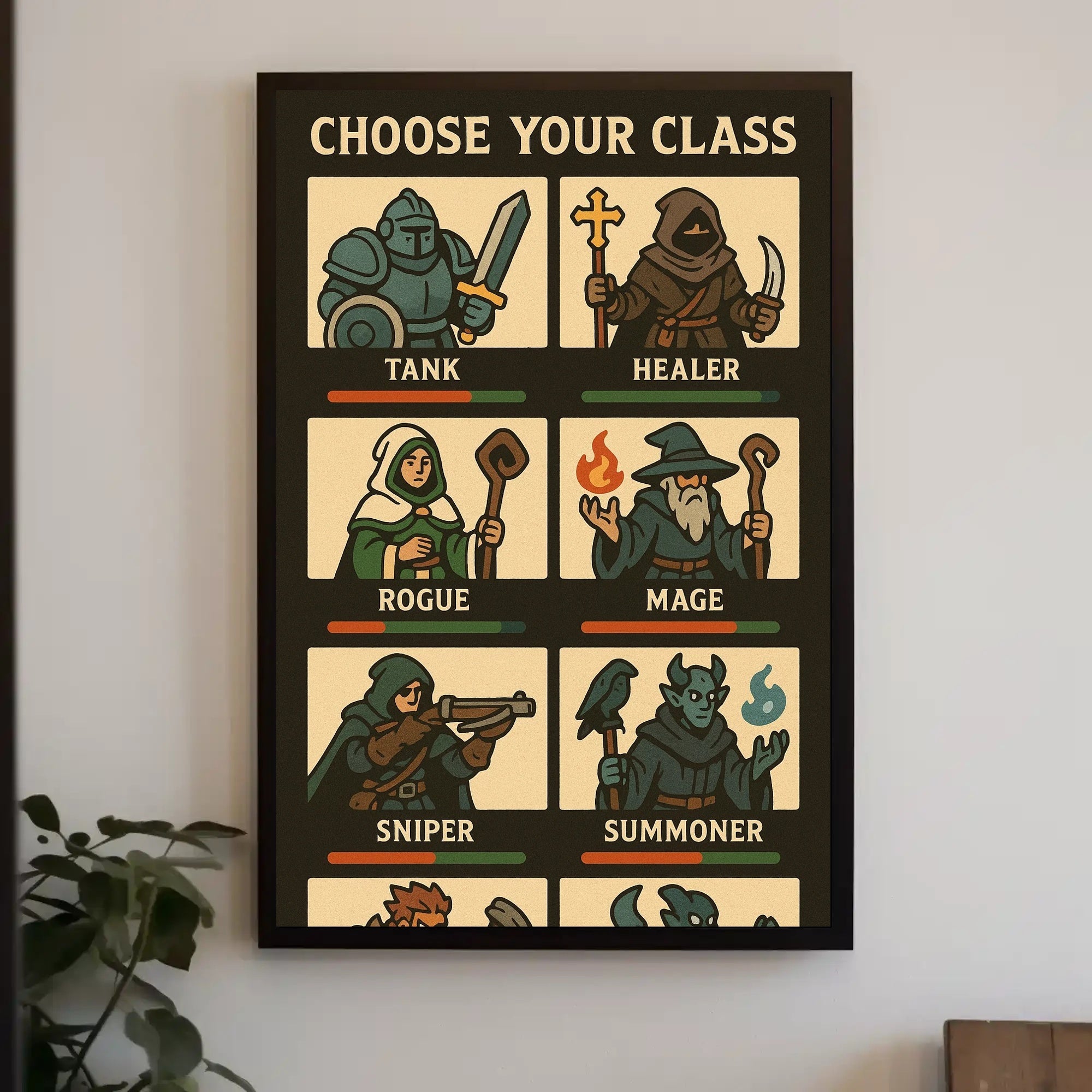 Fantasy RPG Characters: Medieval Adventure in Mythology Poster PosterGoat