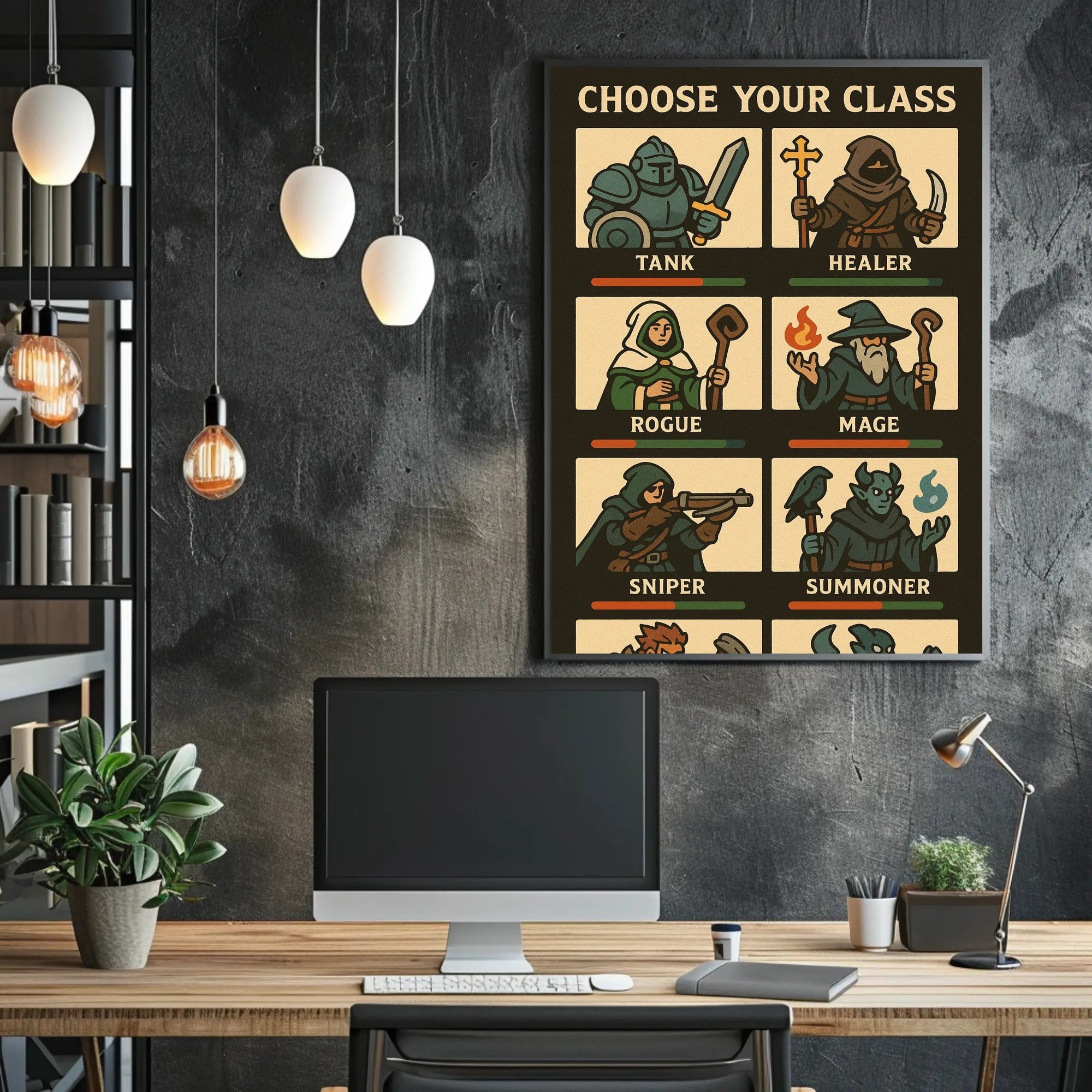 Fantasy RPG Characters: Medieval Adventure in Mythology Poster PosterGoat