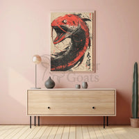 Fierce Dragon Creature Eastern Mythology Cultural Heritage Poster PosterGoat