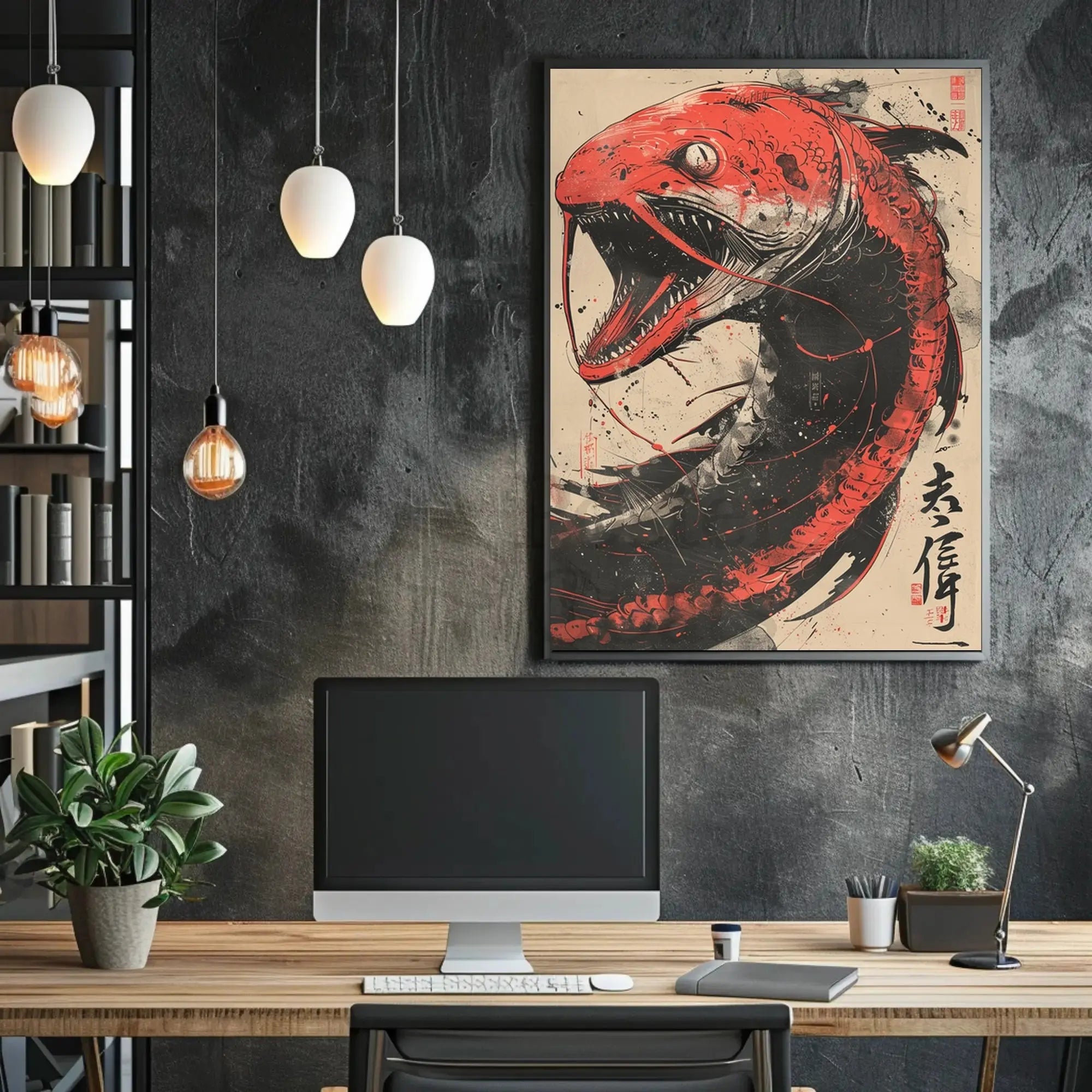 Fierce Dragon Creature Eastern Mythology Cultural Heritage Poster PosterGoat