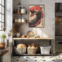 Fierce Dragon Creature Eastern Mythology Cultural Heritage Poster PosterGoat