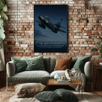 Fighter Plane Flying Through The Sky Travel Poster PosterGoat