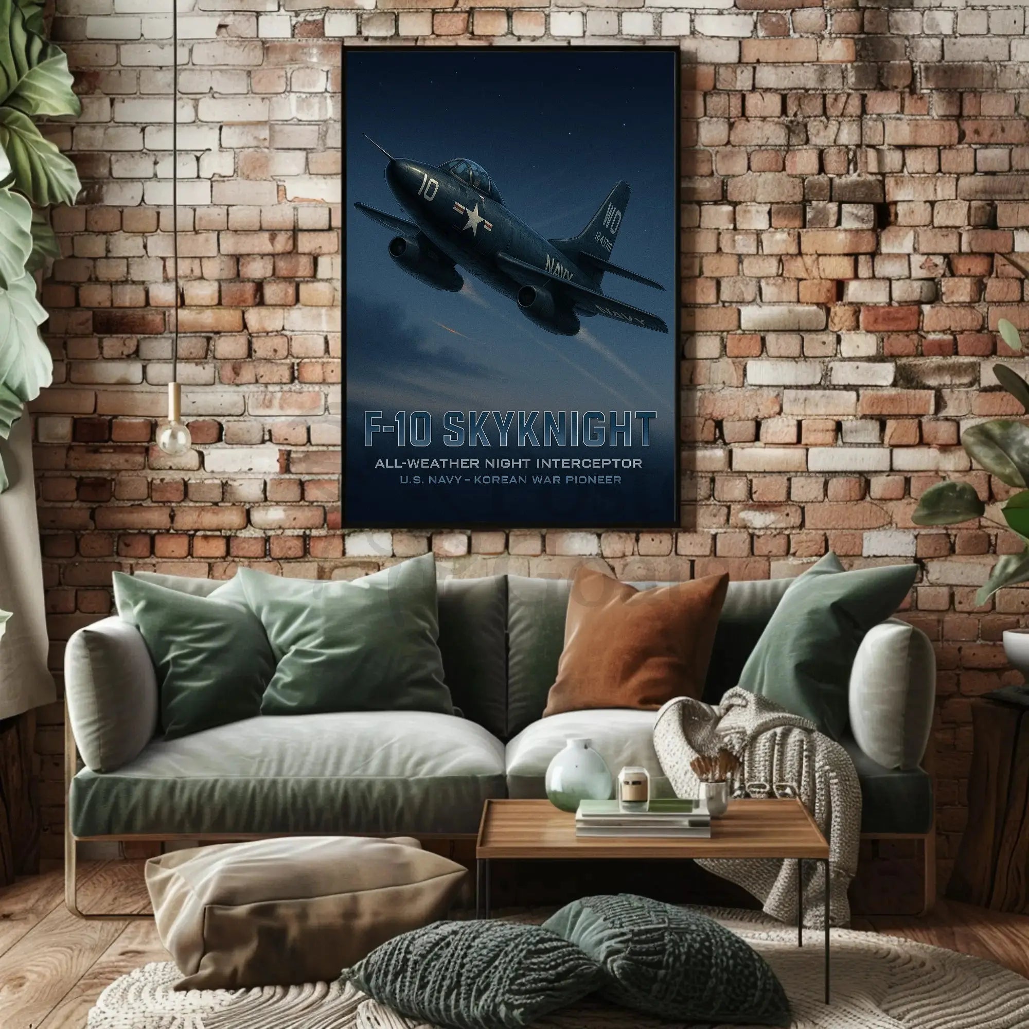 Fighter Plane Flying Through The Sky Travel Poster PosterGoat
