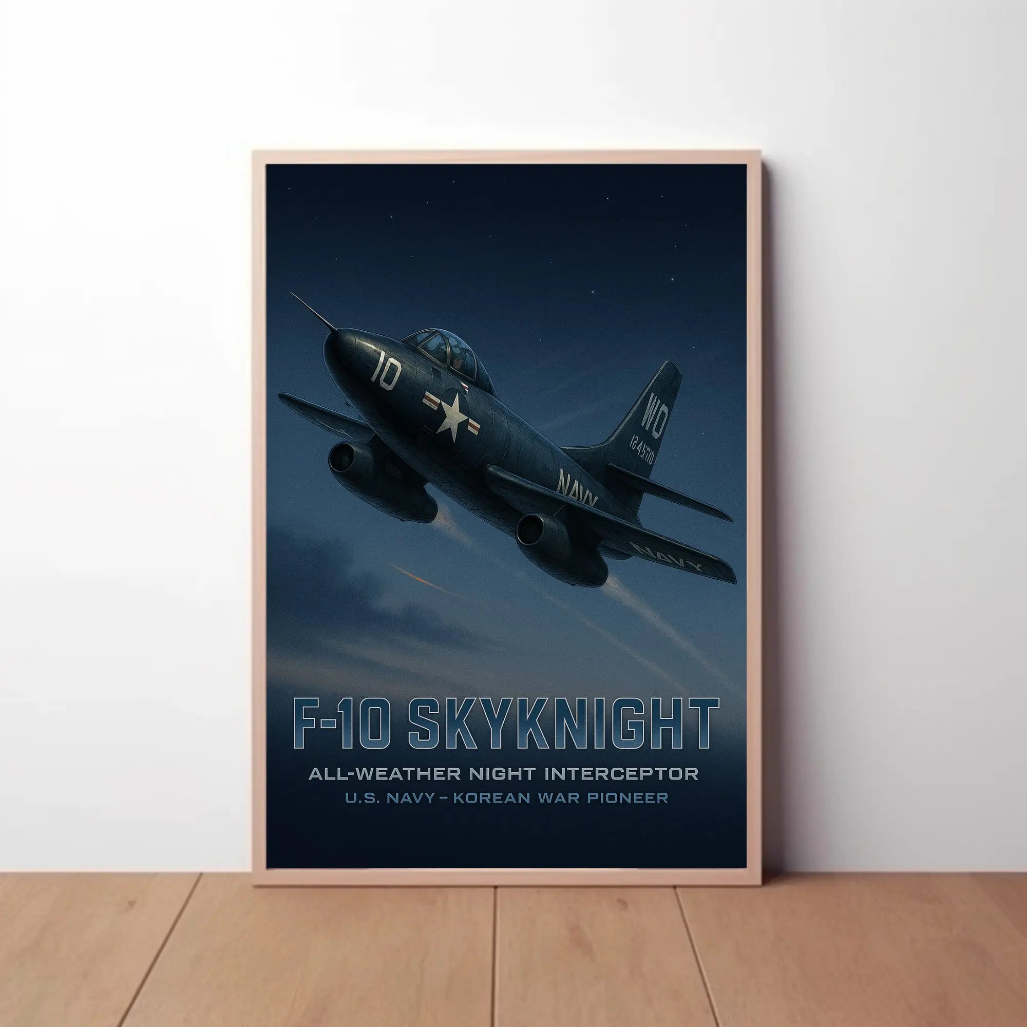 Fighter Plane Flying Through The Sky Travel Poster PosterGoat