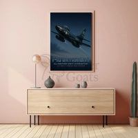 Fighter Plane Flying Through The Sky Travel Poster PosterGoat