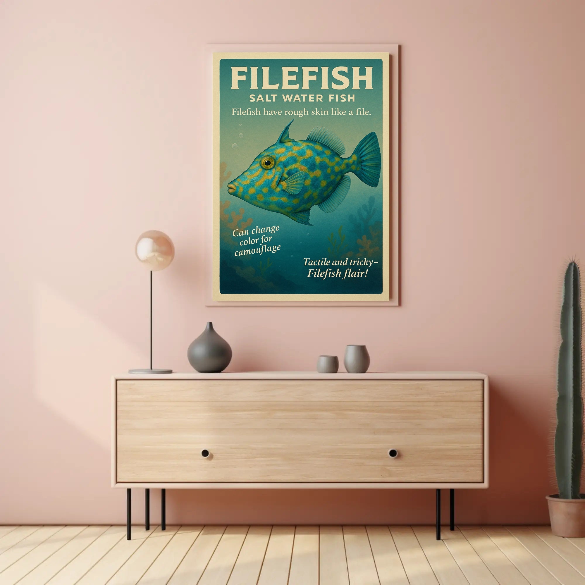Filefish Salt Water Fish Poster PosterGoat