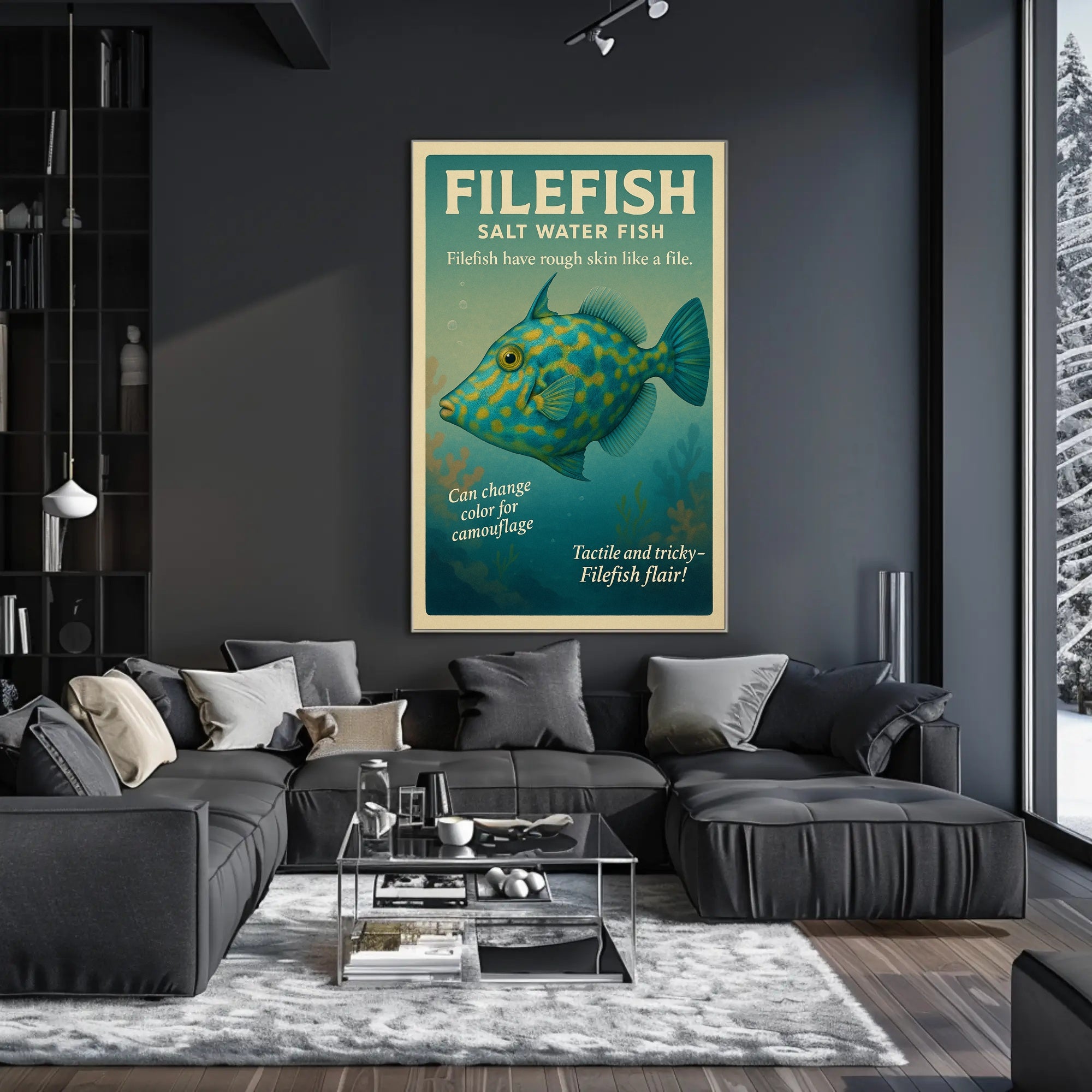 Filefish Salt Water Fish Poster PosterGoat