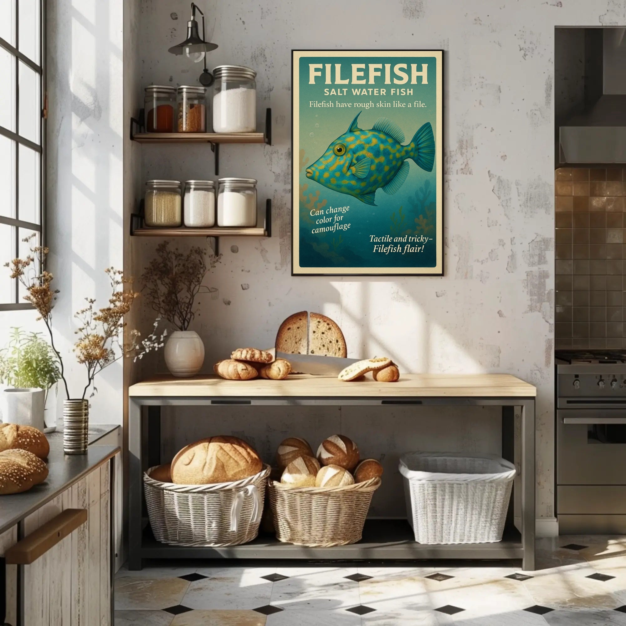 Filefish Salt Water Fish Poster PosterGoat