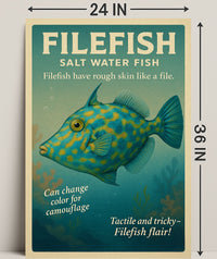 Filefish Salt Water Fish Poster PosterGoat