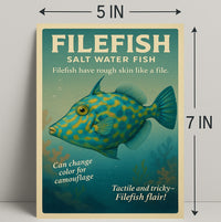 Filefish Salt Water Fish Poster PosterGoat