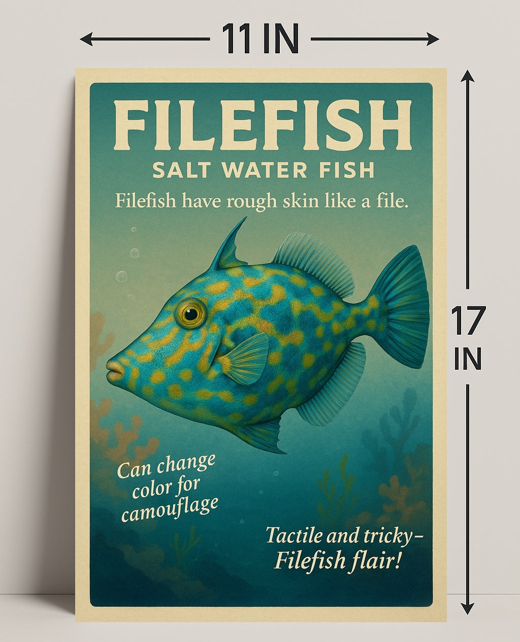 Filefish Salt Water Fish Poster PosterGoat