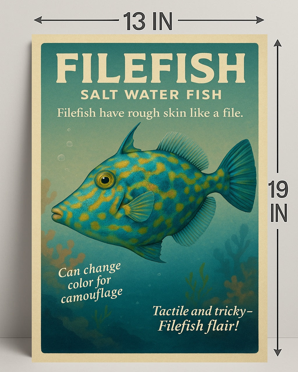 Filefish Salt Water Fish Poster PosterGoat