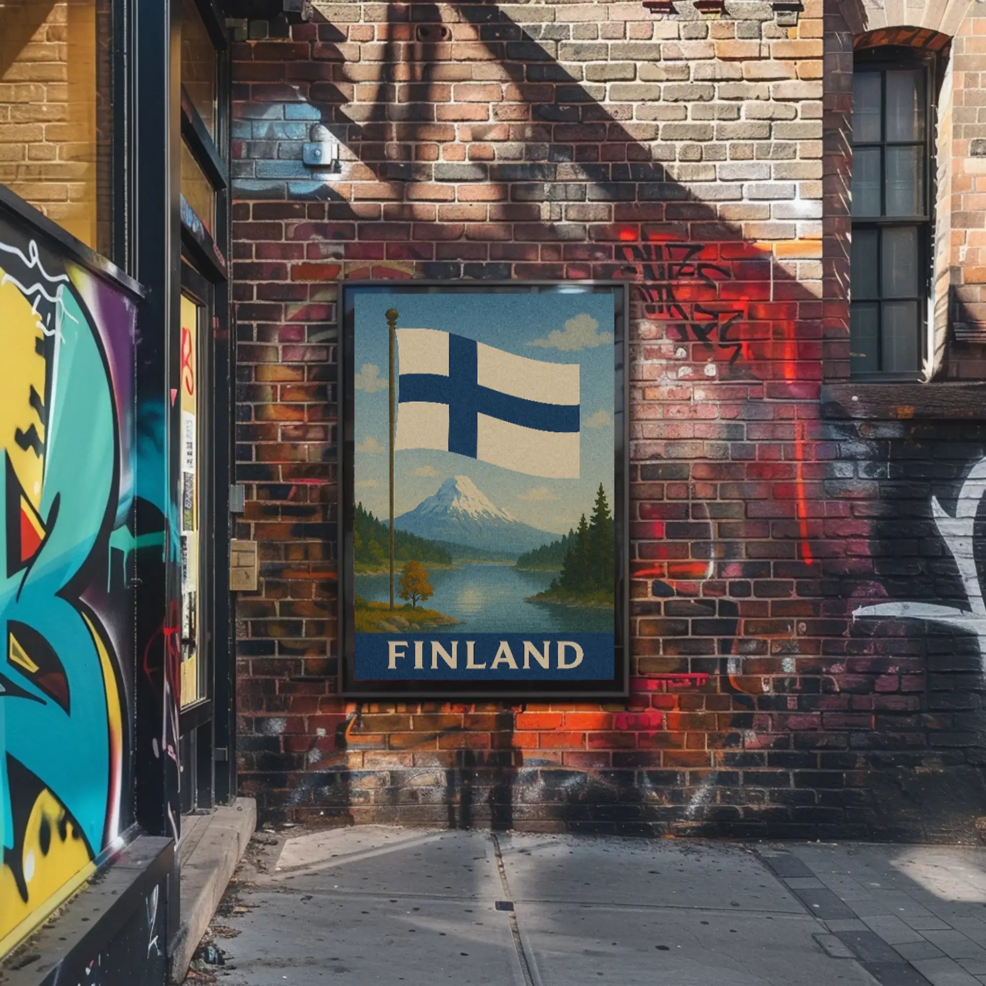 Finland's Scenic Beauty Vintage Travel Poster PosterGoat