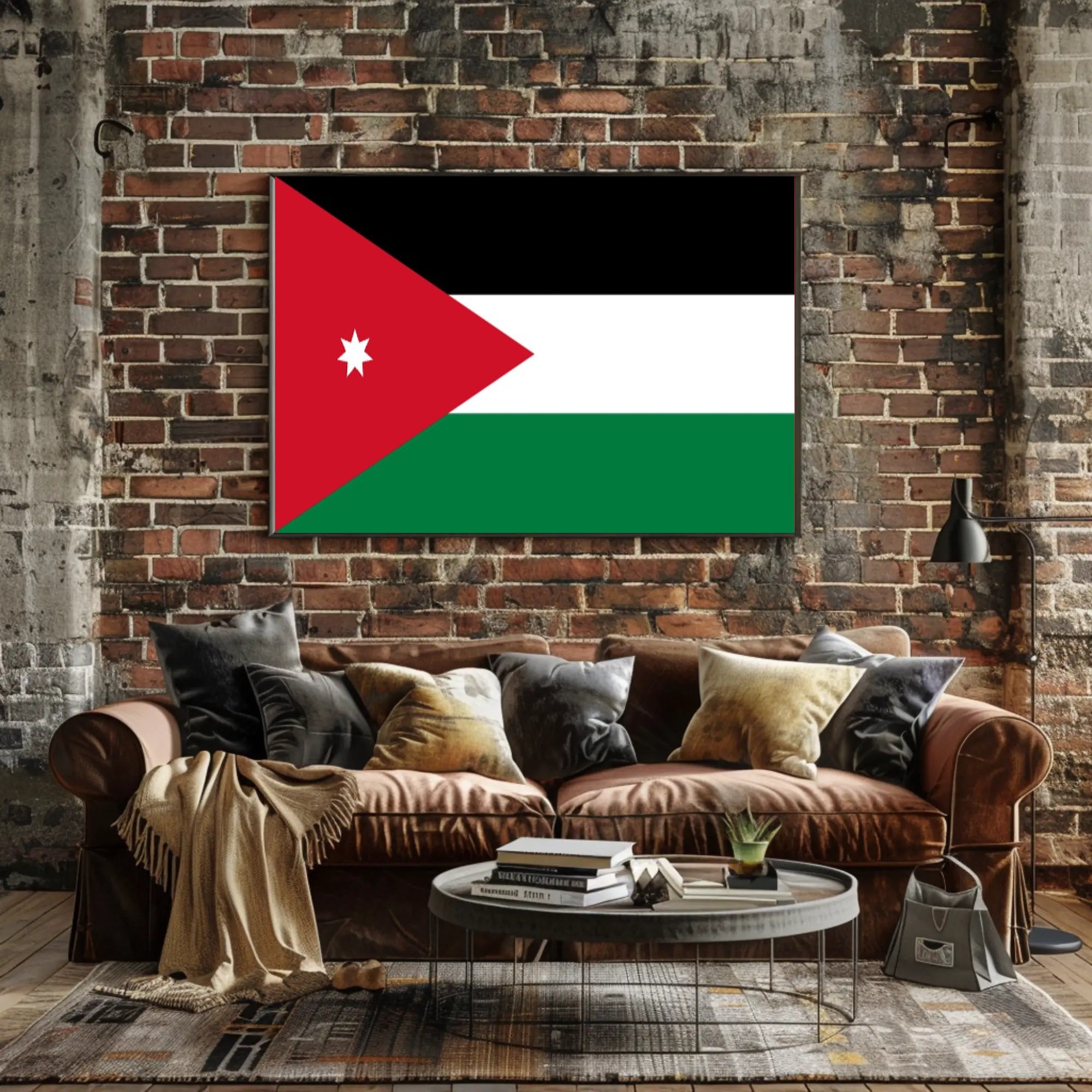 Flag of Jordan Patriotic Country Flag Poster PosterGoat