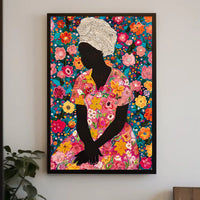 Floral Serenity Celebration: Abstract or Artistic Poster PosterGoat