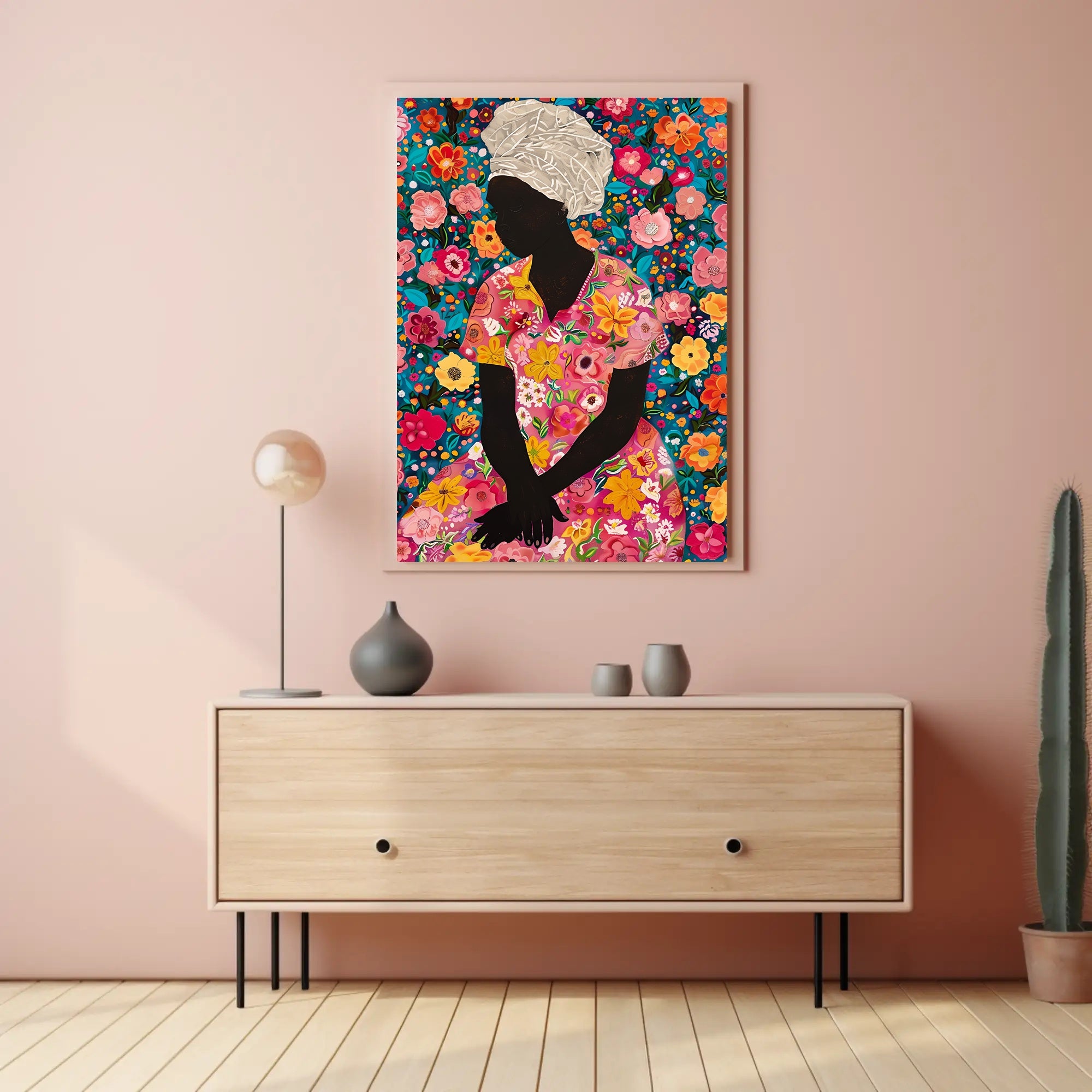 Floral Serenity Celebration: Abstract or Artistic Poster PosterGoat