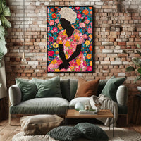 Floral Serenity Celebration: Abstract or Artistic Poster PosterGoat