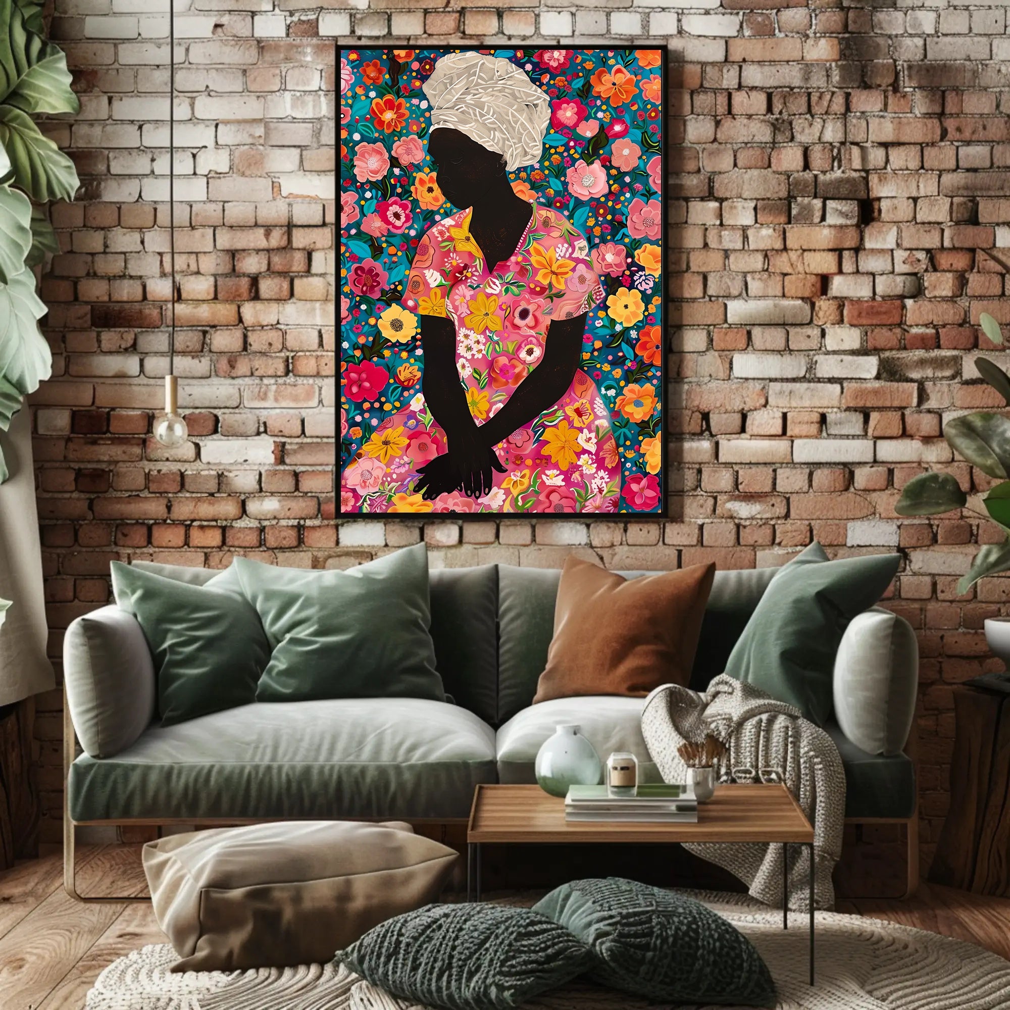 Floral Serenity Celebration: Abstract or Artistic Poster PosterGoat