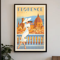 Florence Renaissance Travel Art Deco Poster PosterGoat